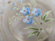 Delcampe - Ancienne Boite Verre Émaillé Fleurs Bleues Legras - Glas & Kristall