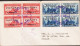 1945. PHILIPPINE ISLANDS. 10 C FT. SANTIAGO And 16 C MAGELLANS LANDING In 4blocks On Ni... (Michel 448 + 450) - JF545081 - Philippines