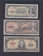 Cuba Lote De 5 Billetes De 5/10/20/50/100 Pesos 1958 (Año Muy Dificil En Algunos De Ellos) - Cuba