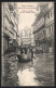 AK Hann Münden, Hochwasser Am 06.02.1909, Ponton-Verkehr Auf Der Langen Strasse  - Hannoversch Muenden