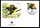 WWF - OISEAUX DE ST VINCENT - FDC - (4 ENVELOPPES) - Lettres & Documents