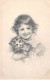 Enfants - N°80521 - M.M.Vienne N°85 - Dessin D'une Fillette Portant Un Chat - Children's Drawings
