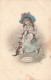 ENFANTS - Dessins D'enfants - Petite Fille Avec Des Chats - Carte Postale Ancienne - Disegni Infantili