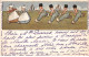 Illustrateur - N°80191 - M.M. Vienne N°144 -  Garçons Courant Après Des Jeunes Filles - Timbres Russe - Vienne