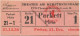 Deutschland - Berlin - Theater Am Kurfürstendamm - Eintrittskarte 1956 - Biglietti D'ingresso
