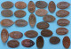 LOT DE 26 PIECES ECRASEES DE FRANCE - Pièces écrasées (Elongated Coins)