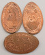 Delcampe - LOT DE 26 PIECES ECRASEES DE FRANCE - Souvenir-Medaille (elongated Coins)