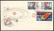 1962-Russia Lettera A Soggetto Spaziale Con Affrancatura Multipla E Bollo Figura - Andere & Zonder Classificatie