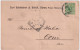1896-Germania Pubblicitaria Carl Schlicher Skull Affrancata PERFIN 5 Pf. Piega C - Autres & Non Classés