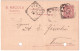 1896- Intero Postale Commissione Privata "B. Macola- Padova" Da 10 Cent. Viaggia - Entero Postal