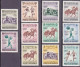 1962-Afghanistan (MNH=**) S.11v.+foglietto "IVserie Giochi Atletici Giacarta"cat - Afganistán