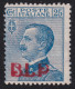 1923-Italia (MNH=**) BLP 25c. Con Soprastampa Tipografica In Rosso Del I° Tipo,  - Neufs