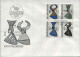 1966-Liechtenstein S.4v."stemmi Nobiliari"su Fdc Illustrata - FDC