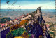 1966-San Marino Cartolina Per Gli U.S.A. Con Bella Affrancatura Multicolore (sei - Briefe U. Dokumente