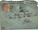 1899-busta Un Pò Sciupata Diretta In Francia Affrancata 5c.+20c.Umberto I (franc - Storia Postale