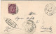 1887-piego Affrancato 10c.annullo A Linee E Annullo Ad Un Cerchio "Vairano Paten - Storia Postale