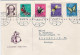 1954-Svizzera S.5v."J.Gotthelf,insetti"su Lettera X Stoccolma - Postmark Collection