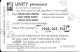 Great Britain: Prepaid IDT - Unity 90 Days. Thick Serial Number - Other & Unclassified