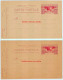 Entier FRANCE - Lot 2 Cartes Commémo (nuances Recto Cartons) Neuf - 45c Exposition Arts Décoratifs Paris 1925 - Cartoline Postali E Su Commissione Privata TSC (ante 1995)