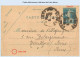 Entier FRANCE - Carte-lettre Date 338 écrite En Sténo Oblitéré - 25c Semeuse Bleu - Cartoline-lettere
