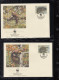 IRLAND  798-801, 4 FDC, WWF, Weltweiter Naturschutz: Baummarder, 1992 - Nuovi