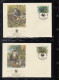 KOKOS-INSELN  Costa Rica, 267-270, 4 FDC, WWF, Weltweiter Naturschutz: Cocos-Keeling-Bindenralle, 1992 - Costa Rica