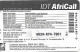 Great Britain: Prepaid IDT - AfriCall 08.05 - Autres & Non Classés