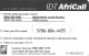 Great Britain: Prepaid IDT - AfriCall 90 Days - Sonstige & Ohne Zuordnung