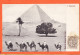 21988 / ⭐ (•◡•) Pyramide Egypte Caravane Chameaux 1904 ◉ Edition AROUGHETI Bros Suez N°9  ◉ Egypt Gizeh Guizeh Pyramid  - Sphinx