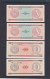 CUBA LOTE DE 4 BILLETES DE 5/10 1985 MBC CERTIFICADOS DE DIVISA - Cuba