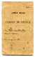 ARMEE BELGE - CARNET DE PECULE - SOLDAT :  VAN DEN BORGHT - MATRICULE #  396 - 1914-18