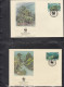 TUVALU  638-641, 4 FDC, WWF, Weltweiter Naturschutz: Blaue Koralle, 1992 - Tuvalu