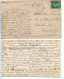 ALGÉRIE Lot 2 CPA * Caravanes De Chameaux & Dans Le Sud Caravane Traversant Les Sables Cachet Militaire Ghardaia - Scènes & Types