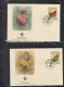 SAN MARINO  1535-1538, 4 FDC, WWF, Weltweiter Naturschutz: Schmetterlinge, 1993 - Niue