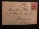 LETTRE TP 10 OBL.24 II 89 ZURICH + OBERUZWYL - Marcofilia