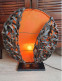 Superbe Lampe Design 70's En Métal, Tissu & Bambou Tressés Magnifique Décoration - Luminaires & Lustres