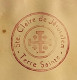 Image Ordre Sépulcre Sainte Claire Jérusalem Terre Sainte Relique Sceau Cire étoffe Ex OLIVIS GETHSEMANI - RUPE CALVARII - Religion & Esotérisme