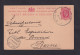 1910 - 1 P. Ganzsache Ab TICEHURST Nach Bern - Covers & Documents