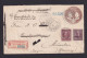 1895 - 5 C. Ganzsache Mit 6 Und 8 C. Zufrankiert - EInschreiben Ab New York Nach München, Dort Nachgesandt - Brieven En Documenten