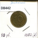10 PFENNIG 1982 J BRD ALEMANIA Moneda GERMANY #DB442.E.A - 10 Pfennig
