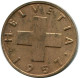 2 RAPPEN 1957 B SUIZA SWITZERLAND Moneda #AY109.3.E.A - Sonstige & Ohne Zuordnung