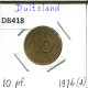 10 PFENNIG 1976 J BRD DEUTSCHLAND Münze GERMANY #DB418.D.A - 10 Pfennig
