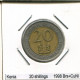 20 SHILLINGS 1998 KENYA BIMETALLIC Coin #AS335.U.A - Kenia