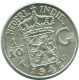 1/10 GULDEN 1942 NIEDERLANDE OSTINDIEN SILBER Koloniale Münze #NL13871.3.D.A - Niederländisch-Indien