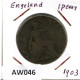 PENNY 1903 UK GROßBRITANNIEN GREAT BRITAIN Münze #AW046.D.A - D. 1 Penny