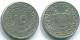 10 CENTS 1966 SURINAME NEERLANDÉS NETHERLANDS Nickel Colonial Moneda #S13247.E.A - Surinam 1975 - ...
