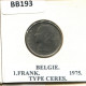 1 FRANC 1975 DUTCH Text BELGIEN BELGIUM Münze #BB193.D.A - 1 Franc