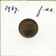 1 CENT 1967 NETHERLANDS Coin #AU388.U.A - 1948-1980: Juliana