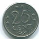 25 CENTS 1970 ANTILLES NÉERLANDAISES Nickel Colonial Pièce #S11460.F.A - Nederlandse Antillen