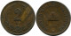 2 FILLER 1909 HUNGARY Coin #AY252.2.U.A - Hongrie